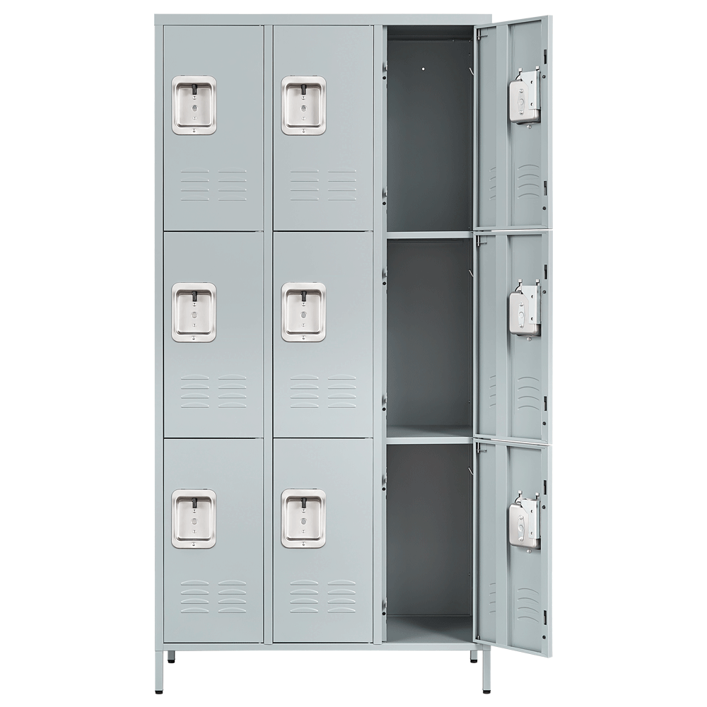 Metal Lockers Storage Cabinet Steel Locker 3/6/9 Doors