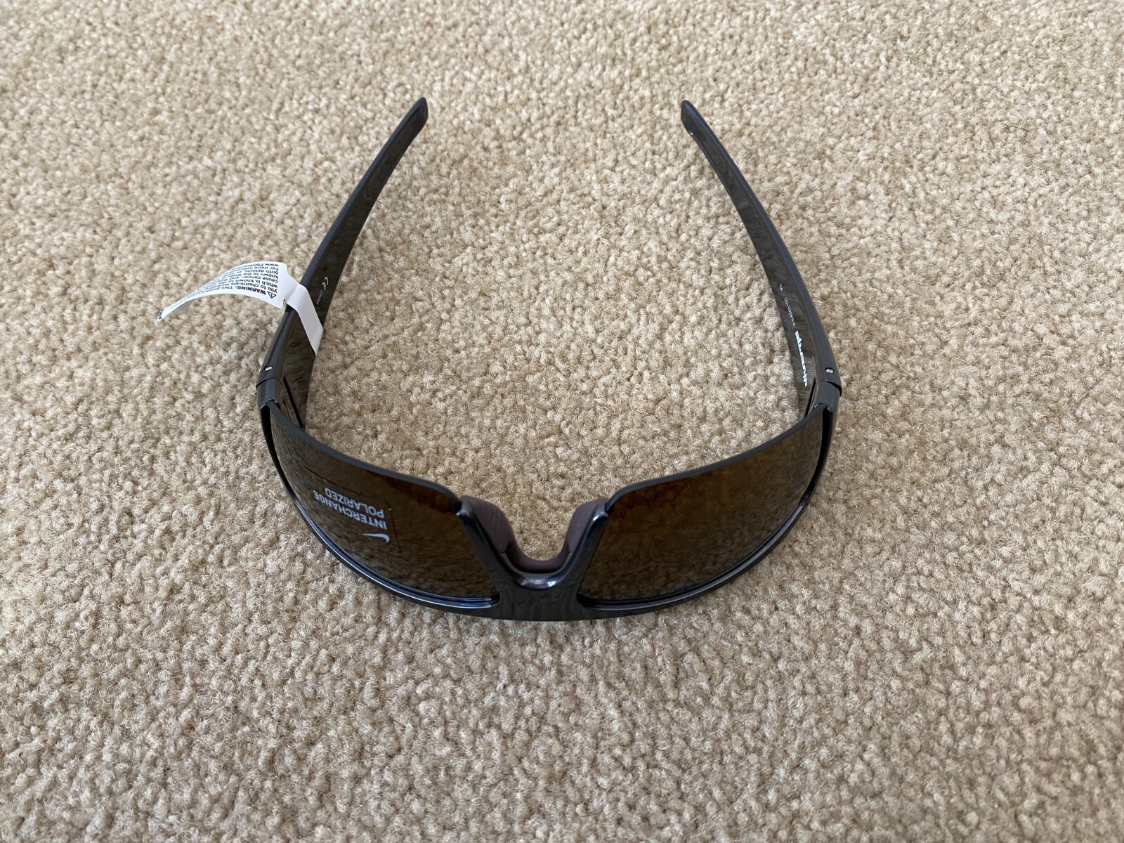 Men's Nike Black Diverge Sunglasses Sport EV0327 Polarized Brown Lens w/Tags Box