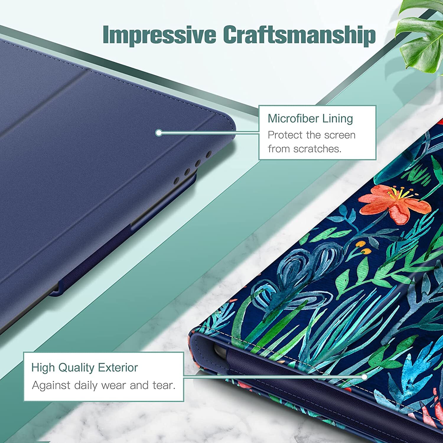 Folio Case For Amazon Fire HD 10 /HD 10 Plus 13th 2023 Tablet Slim Stand Cover