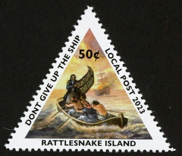 Rattlesnake Island Local Post Stamps NEW 2023 Battle of Lake Erie Perf & Imperf 