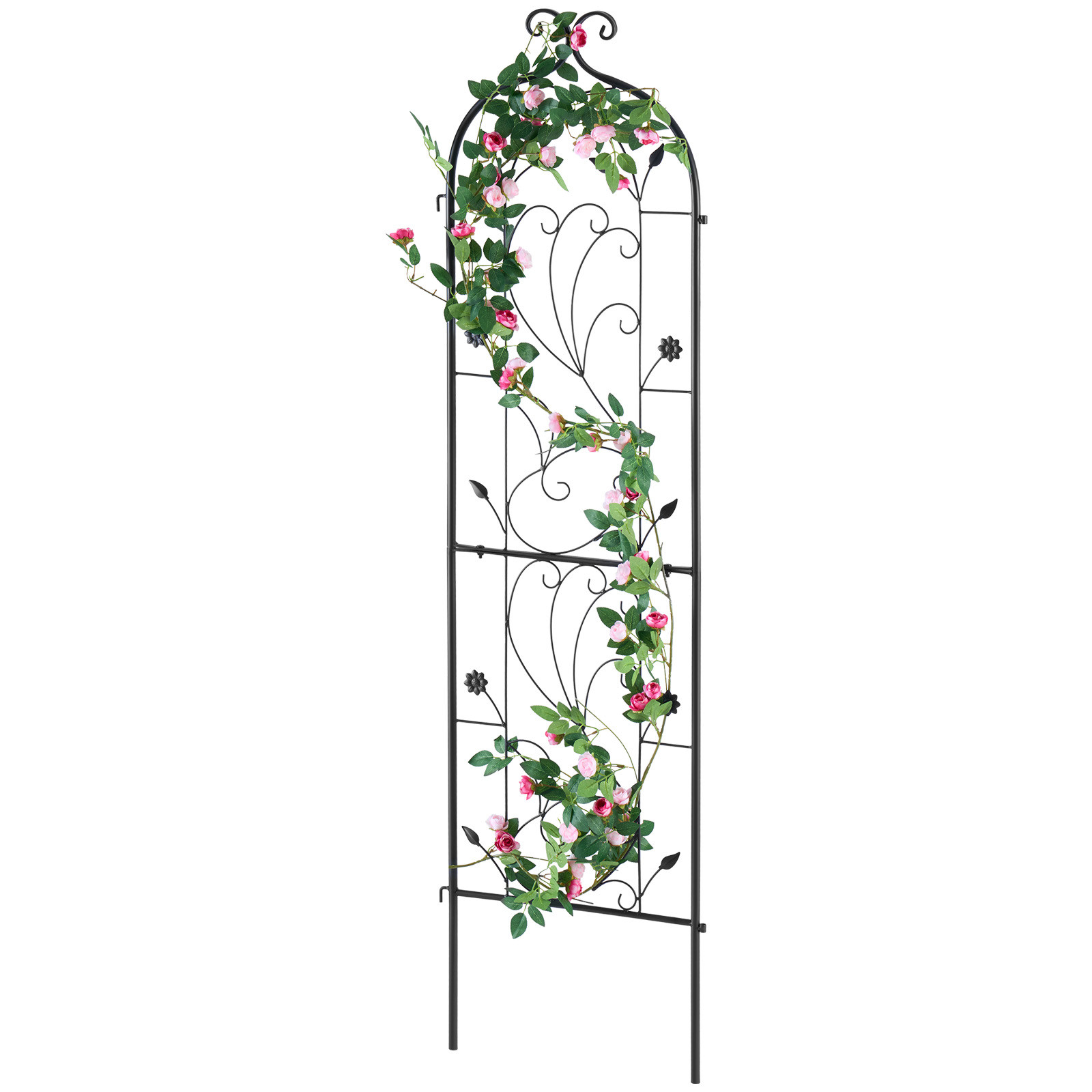 VEVOR Metal Garden Trellis for Climbing Plant Support 60 x 15 in Rustproof