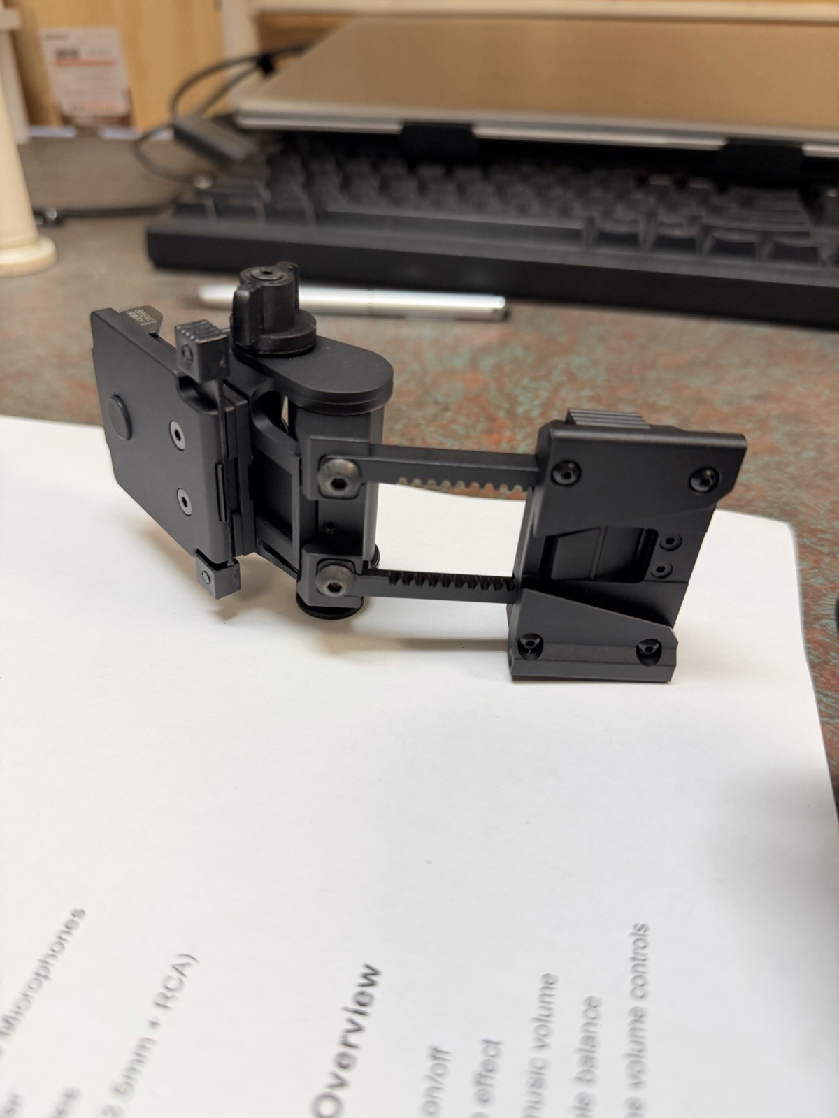 Night Vision Googgles NVG Mount L4G24,Black Metal Helmet Mount CNC PVS