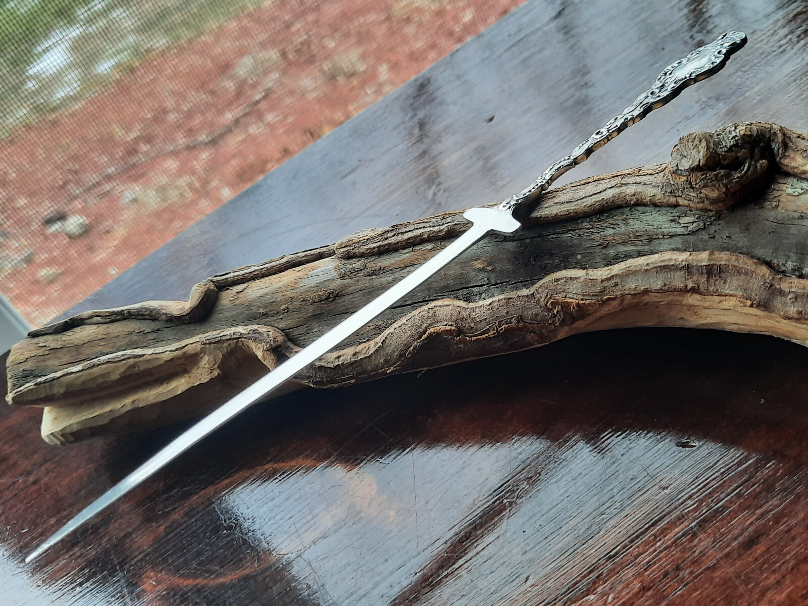 Sterling Silver Durgin Watteau Sword Letter Opener, No monogram