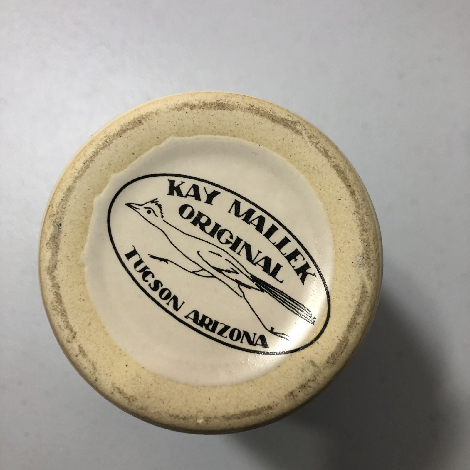 Kay Mallek Original Tuscon Arizona Tumber Goat Pottery Glass Cup