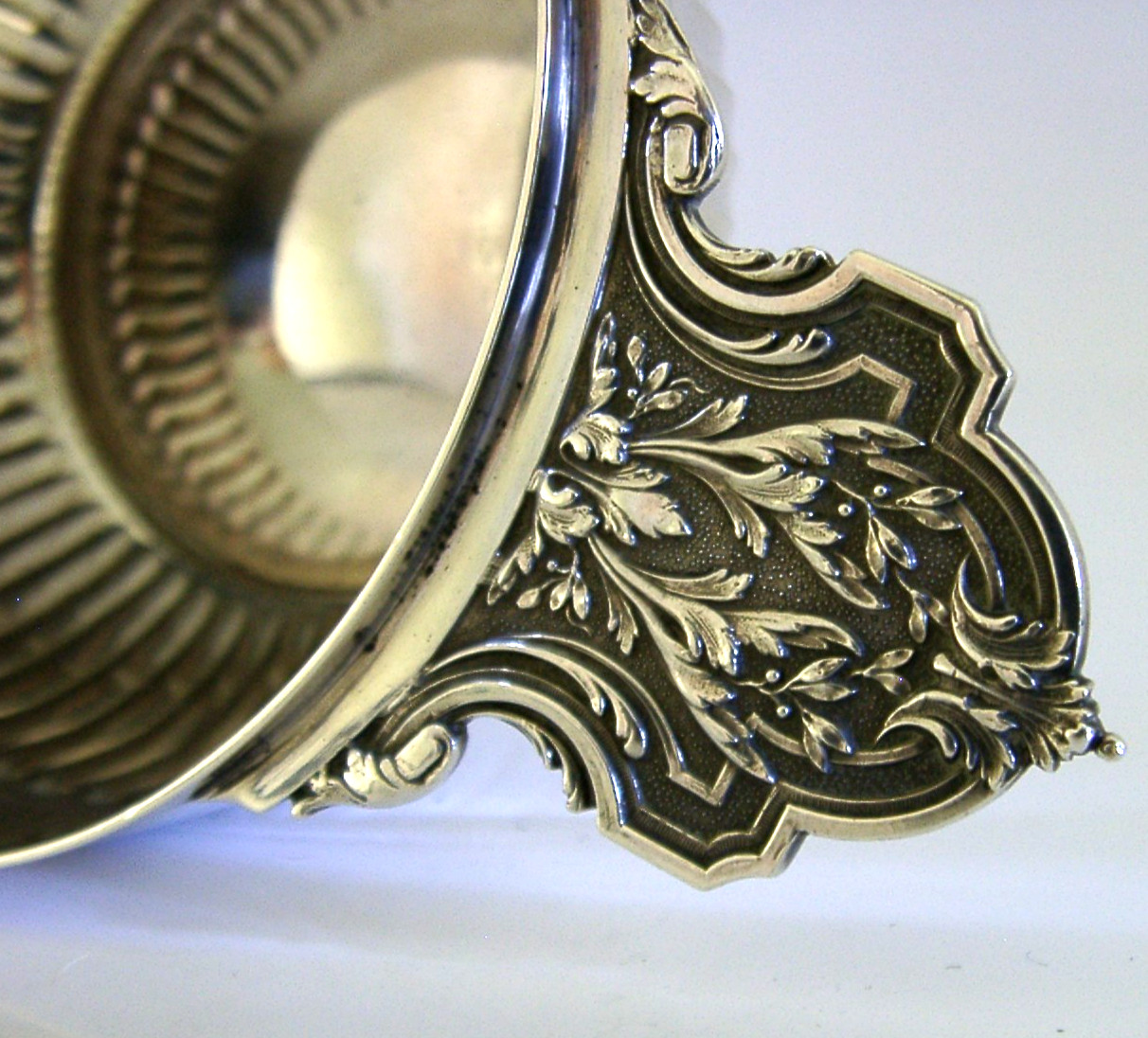 BEAUTIFUL 168g FRENCH SOLID STERLING SILVER TWO HANDLED BOWL c1890 ANTIQUE