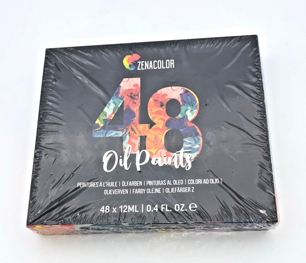Zenacolor 48 Colors 12ml Tubes Oil Paint Set, Non Toxic, for Painting (NEW)
