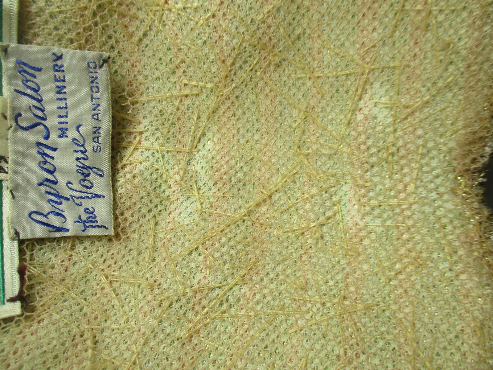 Vintage 1940s Juliet Cap Hat Beads Sequins Frances & Walter Nelkin Bridal