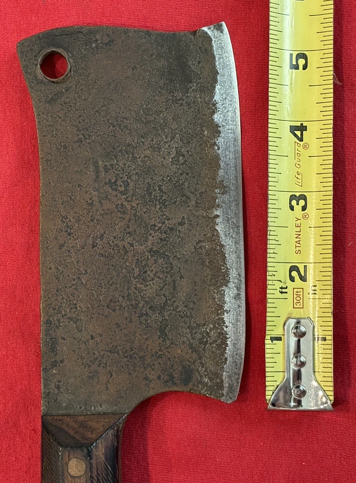 J.B. CUSTOM HANDMADE CLEAVER FROM A 1969 CAMARO LEAF SPRING - VINTAGE EXCELLENT