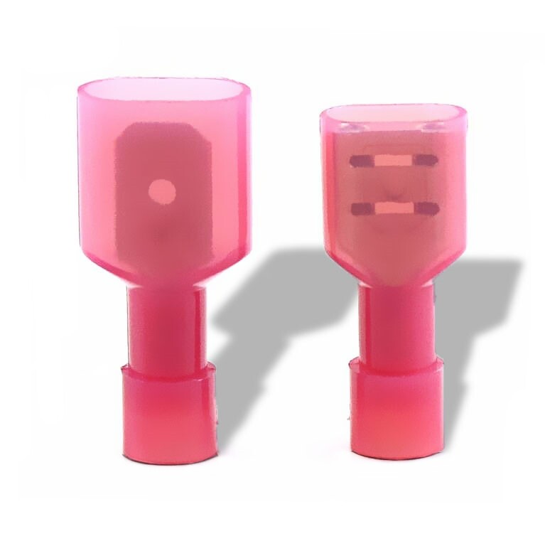 500PC Male Female Insulated Spade Terminal Crimp Quick Disconnect Wire Connector