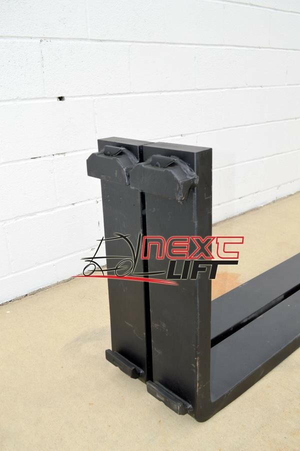NEW CLASS III 3 8 FT FORKS 2" X 6" X 96" (PAIR) FORKLIFT FORK FOOT