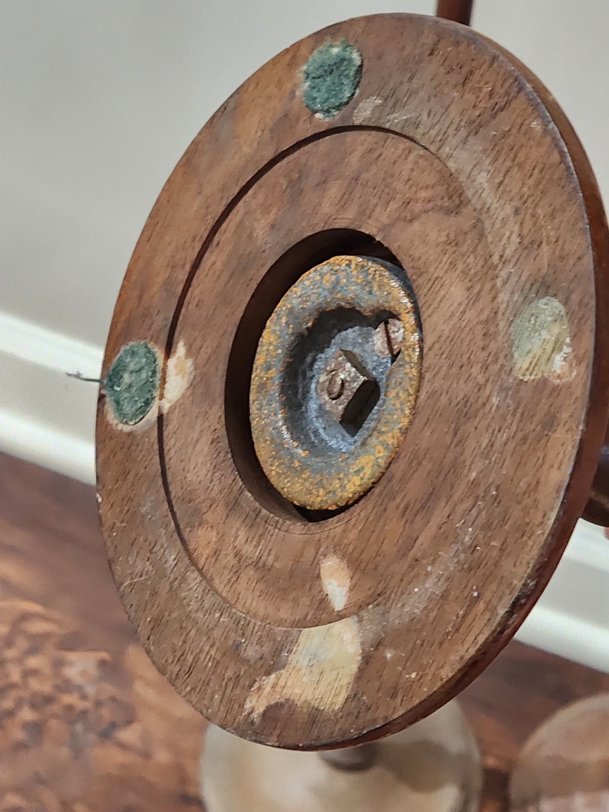 LOT OF 3- Tall Antique Wood Hat Stands 41.5"- 36"- 24" Tall - 2 MATCHING