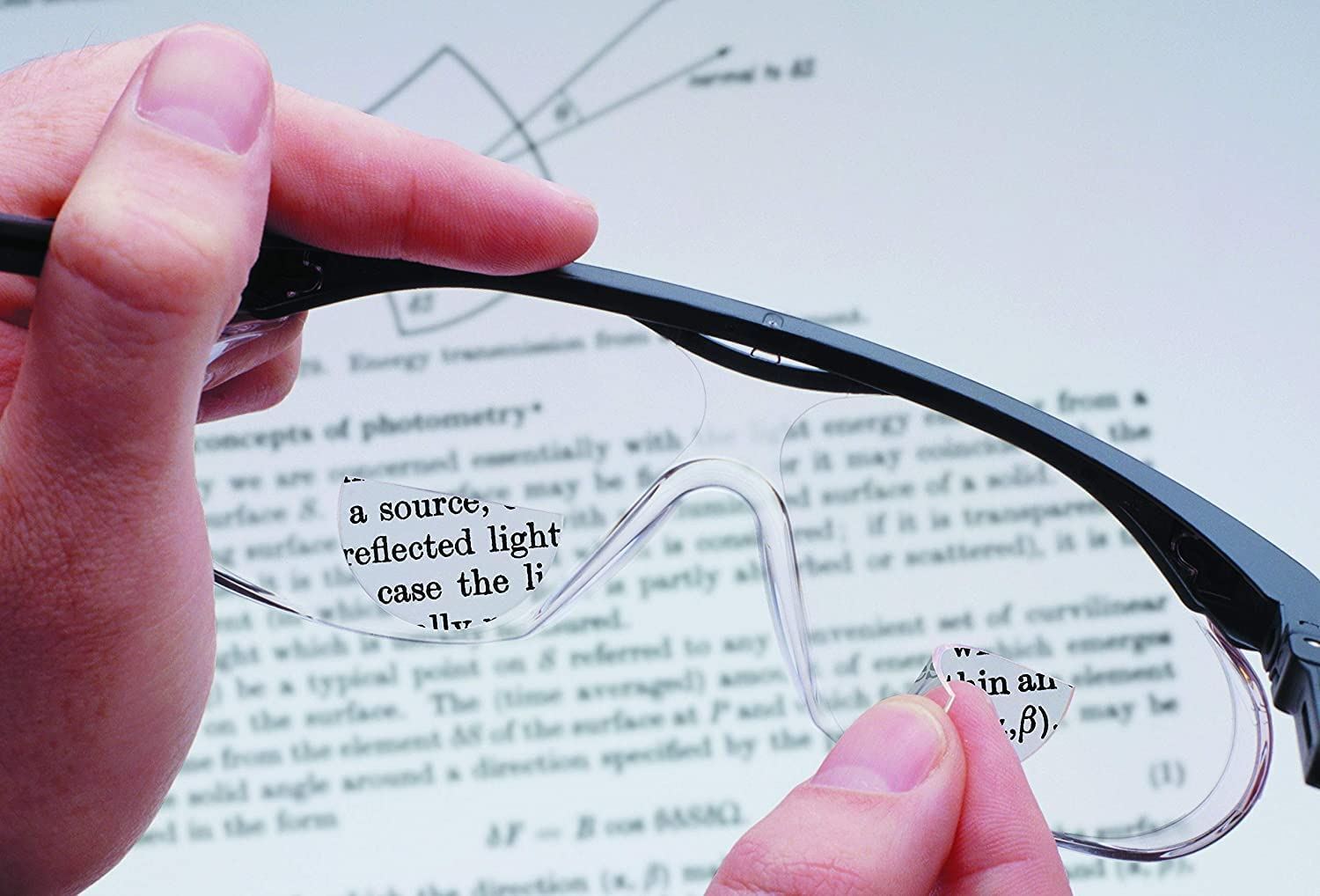 OPTX 20/20 Hydrotac Stick On Bifocal Lenses +2.50|Magnify Adhesive Reading ReUse