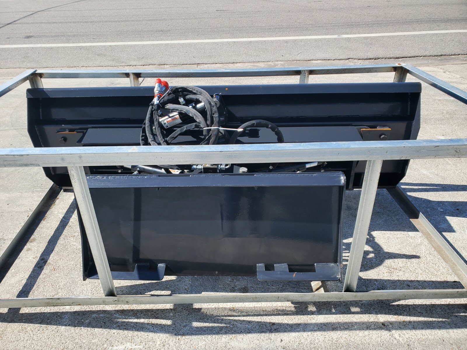 6 Way DOZER BLADE 84" Wolverine Dirt Pusher SKID STEER LOADER Attachment& Remote