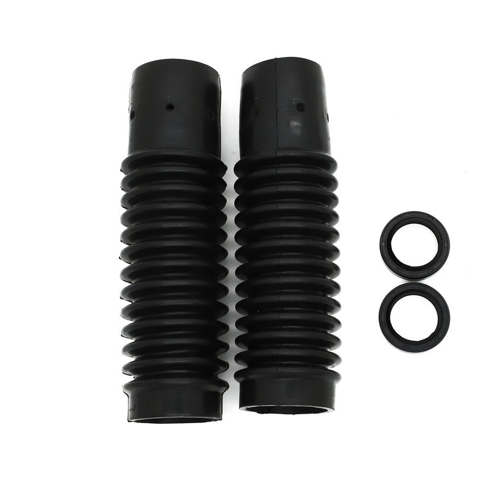 Front Fork Boots Black For Honda CT90 CT110 CL90 S90 CB125 CL125 51611-459-880