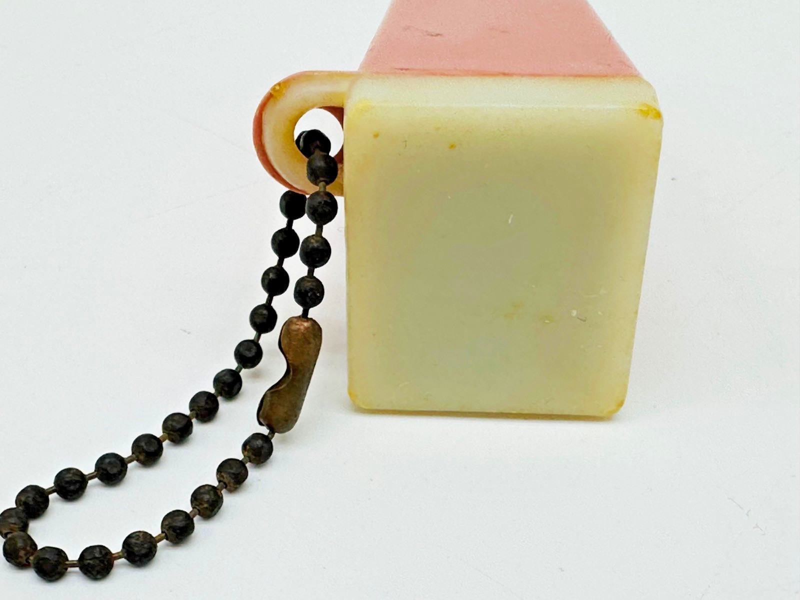 Vintage Long Beach Resort Florida Picture Souvenir Keychain Viewer Family Photo