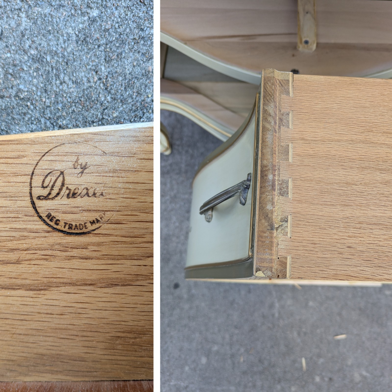 Vintage Drexel Touraine French Provincial Bachelor Dresser Chest of 3 Drawers