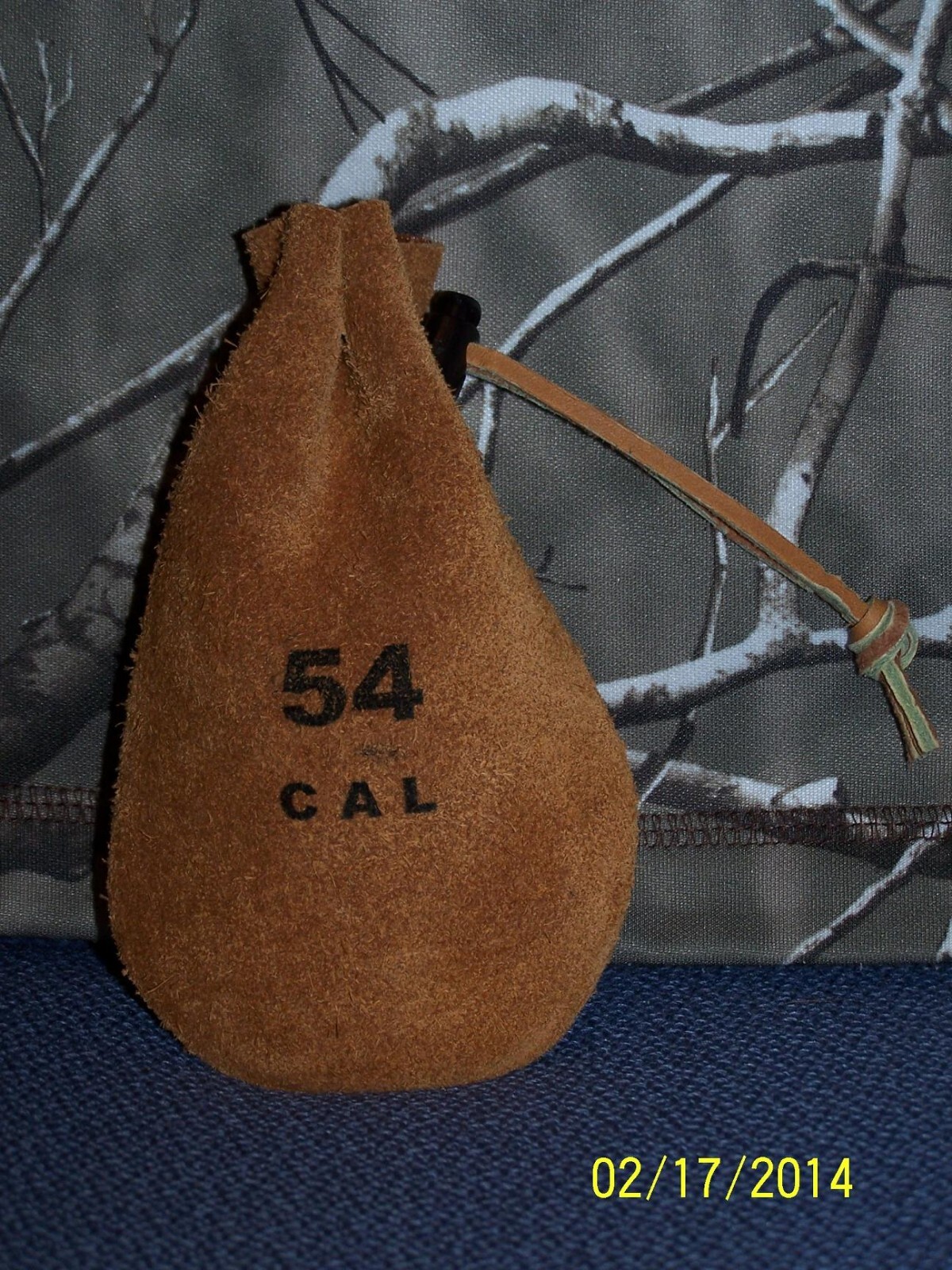 CUSTOM MADE LEATHER MUZZLELOADER AMMO BAG