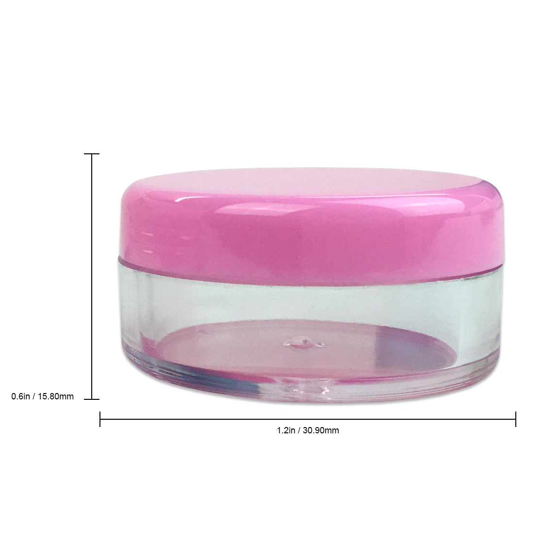 500 Pieces 5 Gram/5ML Plastic Makeup Cosmetic Lotion Cream Sample Jar Containers