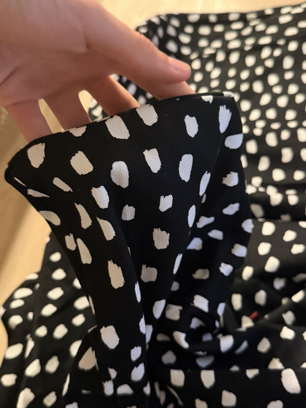 Pottery Barn KIDS Regular Anywhere Chair Slipcover~ NWOT, Black, White Brush Dot