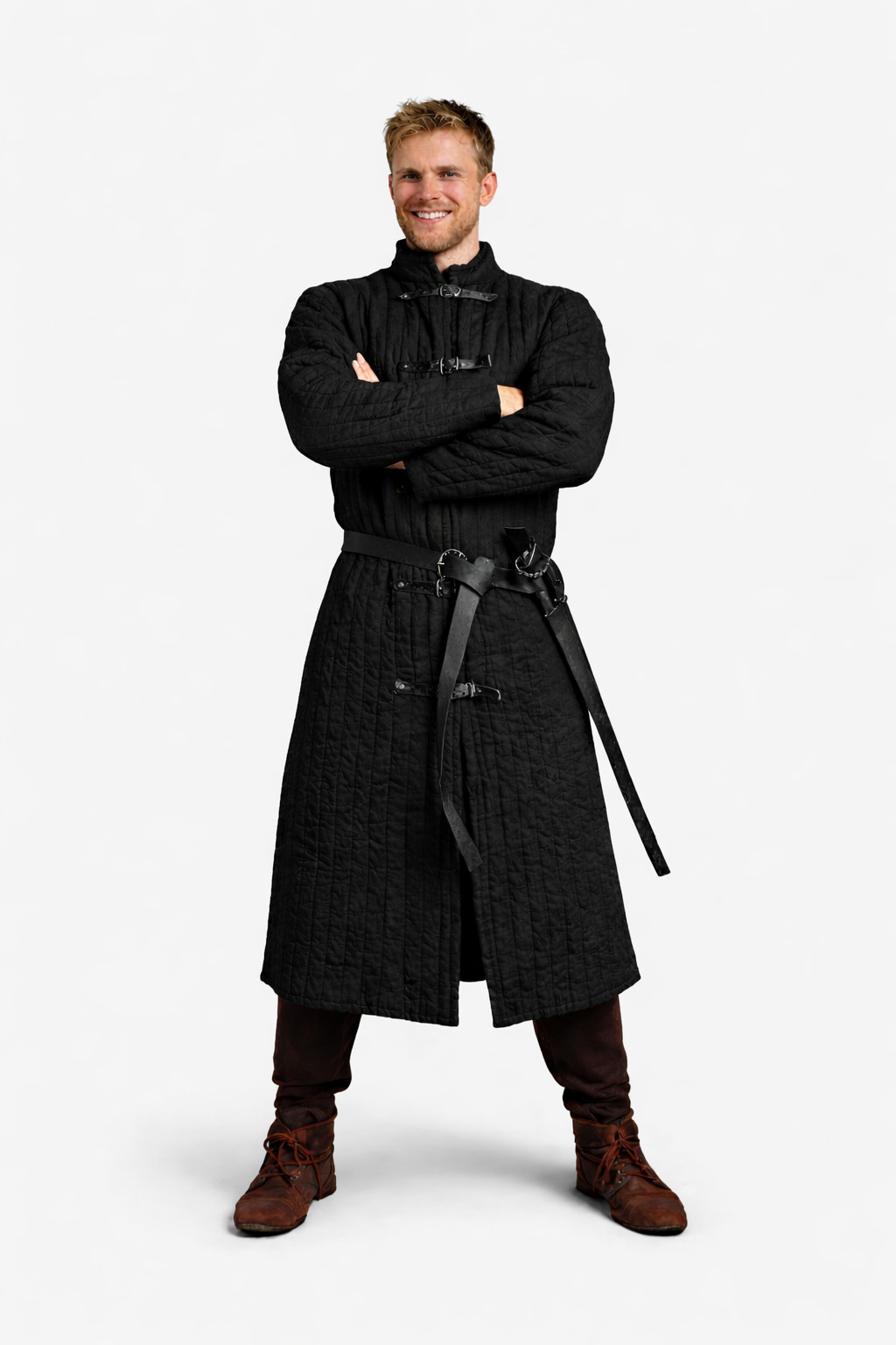 Medieval Thick Padded Armor Gambeson Costume Dress Coat Aketon Sca Larp Jacket