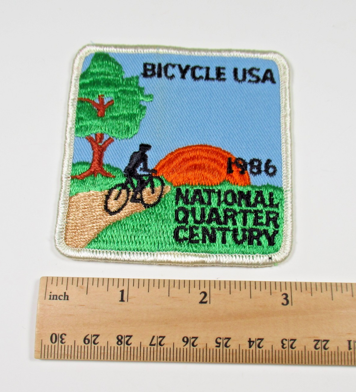Bicycle USA National Quarter Century 1986 Vintage Cycling Patch