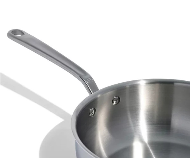 Made In Stainless Steel Clad 3-Quart Saucier with Lid, NIB