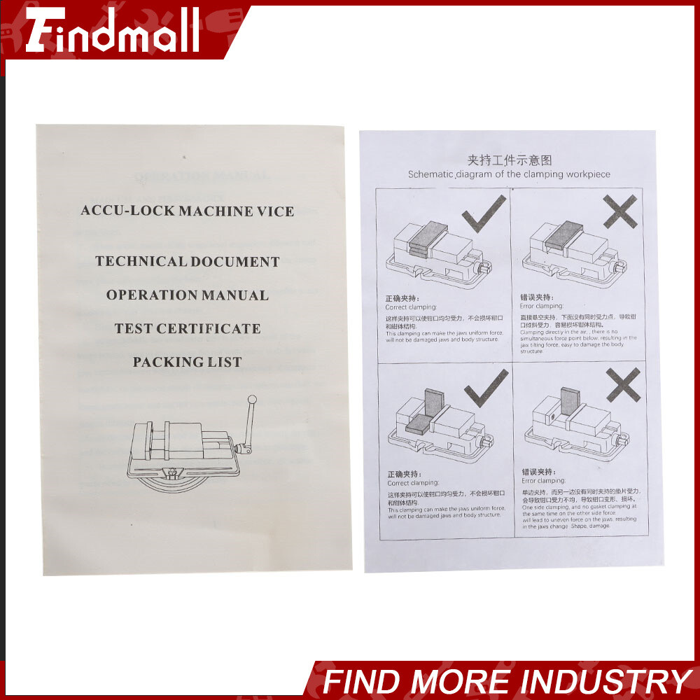 4-inch Precision Vise Lockdown Milling Machine Vise Clamping Vice Plier Milling