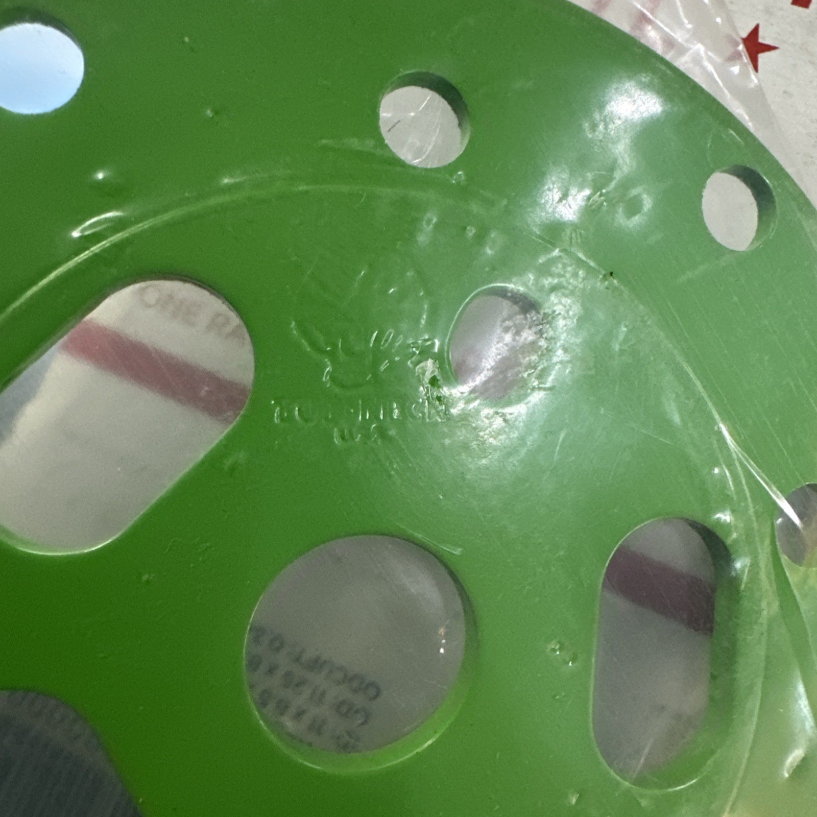 Tuf Neck Bmx White Power Disc Old School Freestyle Tiger Stamp NOS GREEN