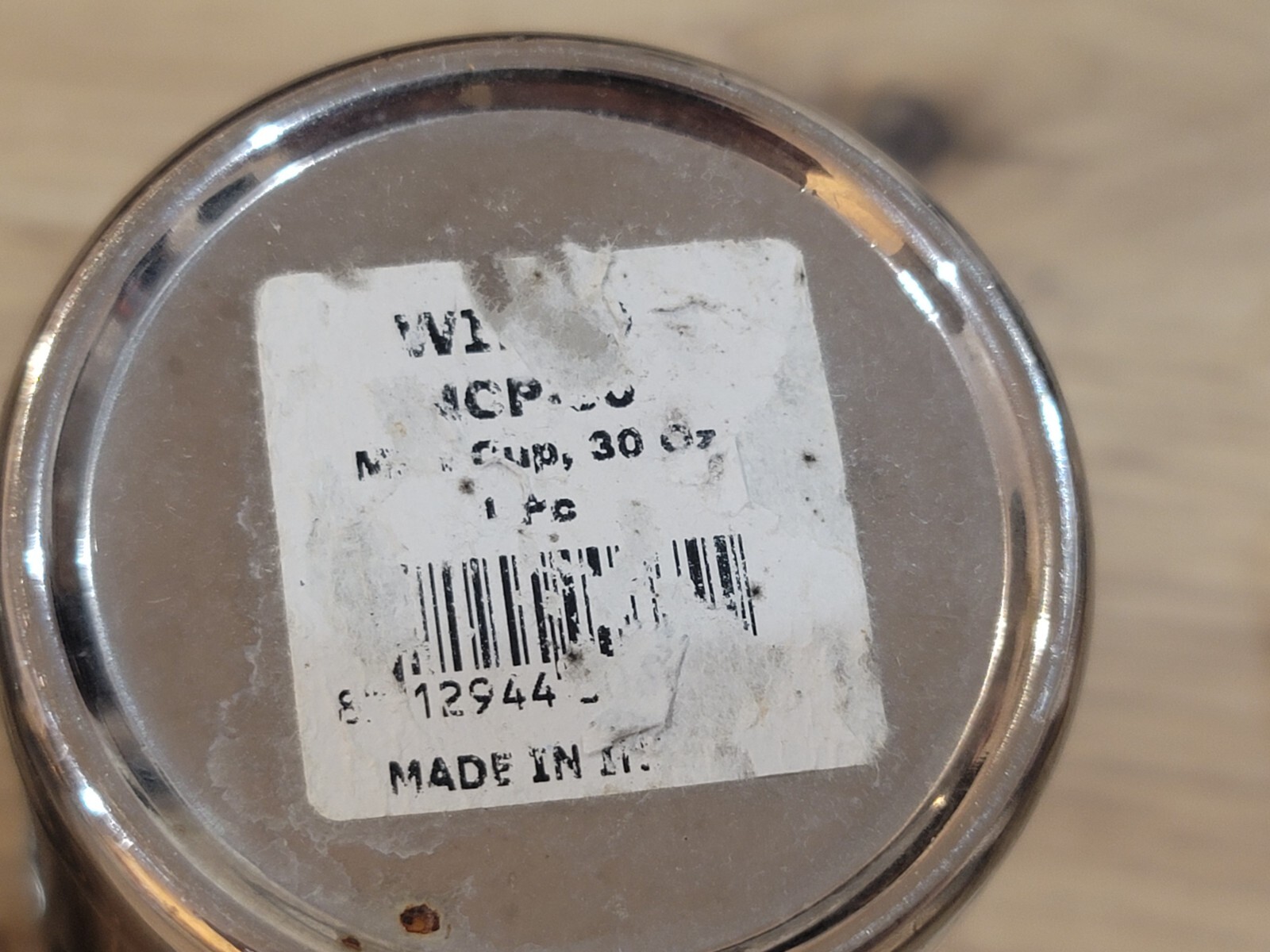 Winco MCP-30 30 oz. Malt Cup Lot of 2