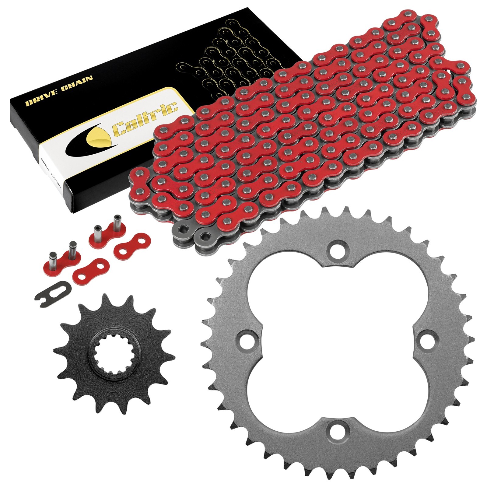 Red Drive Chain And Sprockets Kit for Honda TRX450ER Electric Start 2006-2014