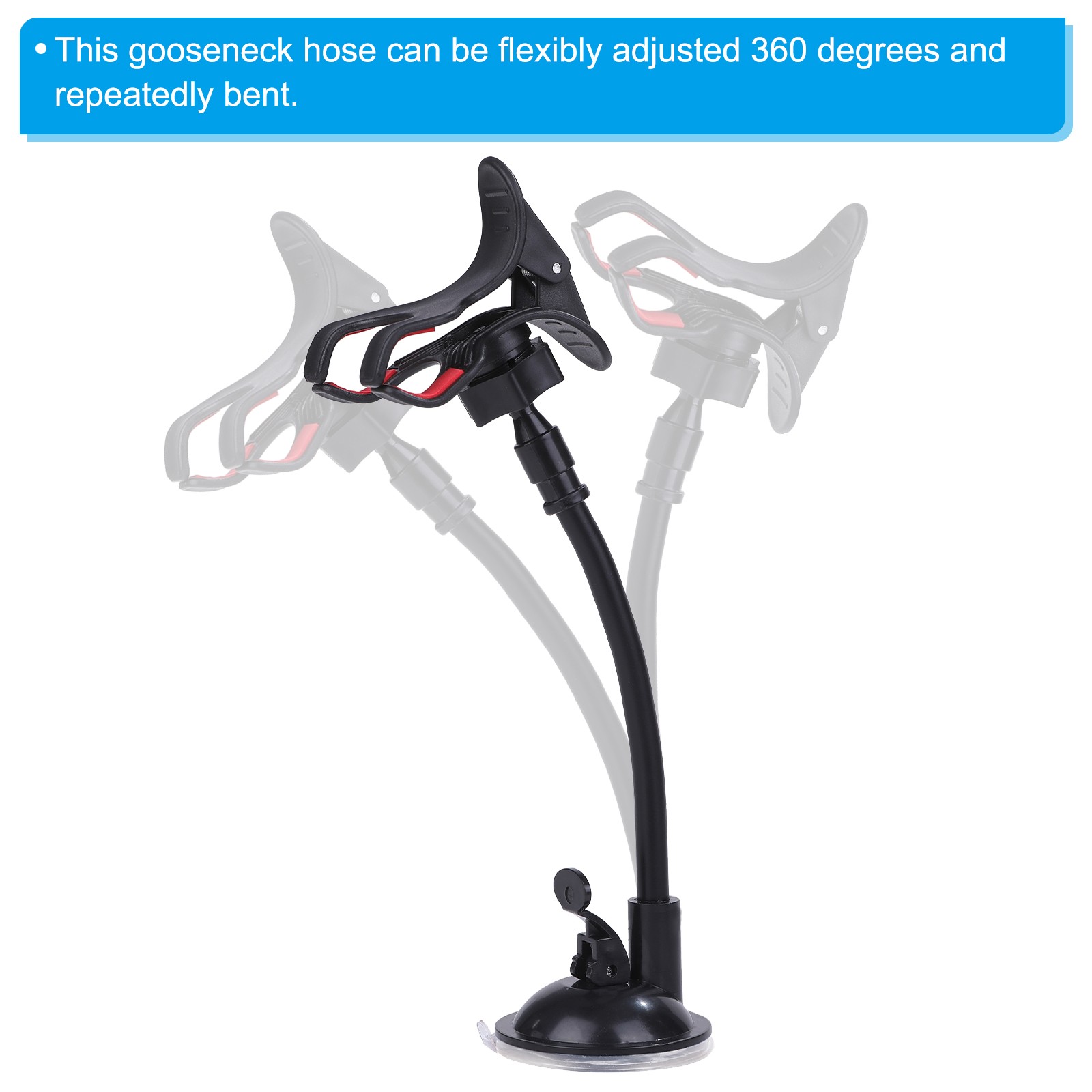 8" Microphone Gooseneck 5/8"-27 Thread Metal Universal Hose Flexible Arm Tube