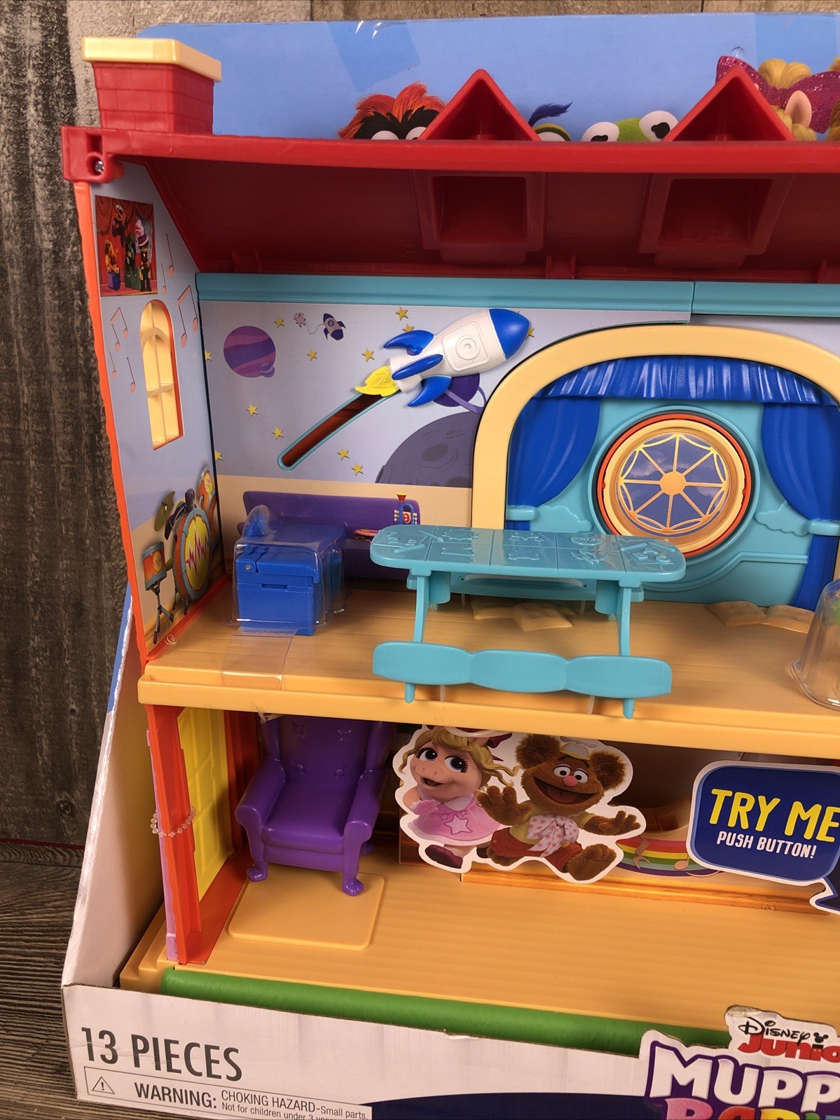 Disney Junior Muppet Babies Schoolhouse Toy Playset New