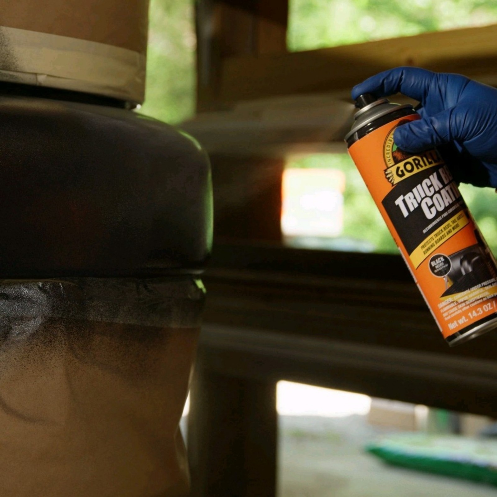 Gorilla Truck Bed Liner Coating 3x 14.3oz Aerosol Spray Case Durable Protection