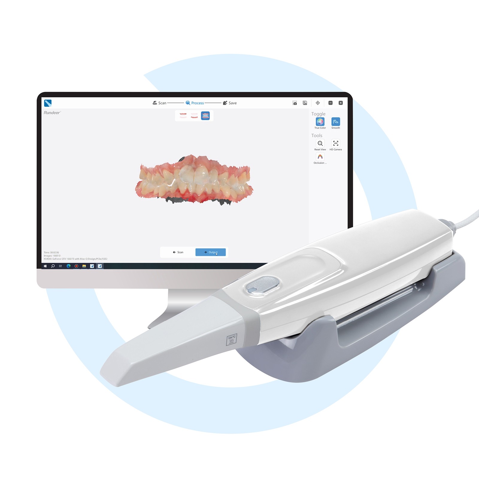 Dental Intraoral Scanner for CAD/CAM Restorative Dentistry