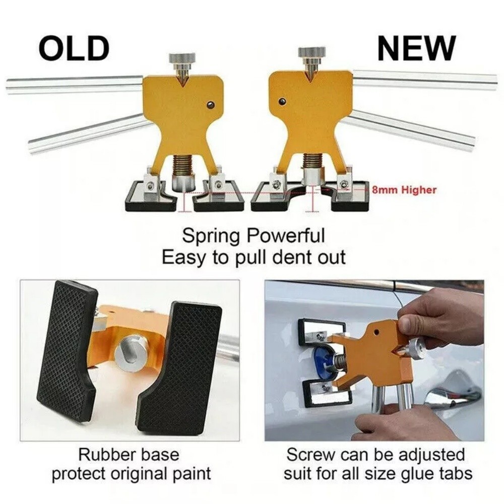 19PCS Paintless Car Body Dent Puller Repair Tool Dint Hail Damage Remover Kit