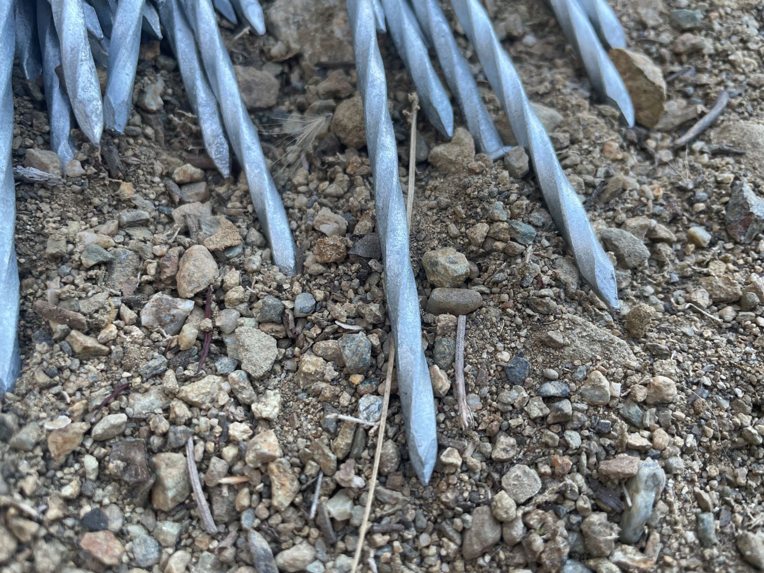 Sandbaggy 6 inch Galvanized Artificial Turf Nails - Spiral Landscape Spikes