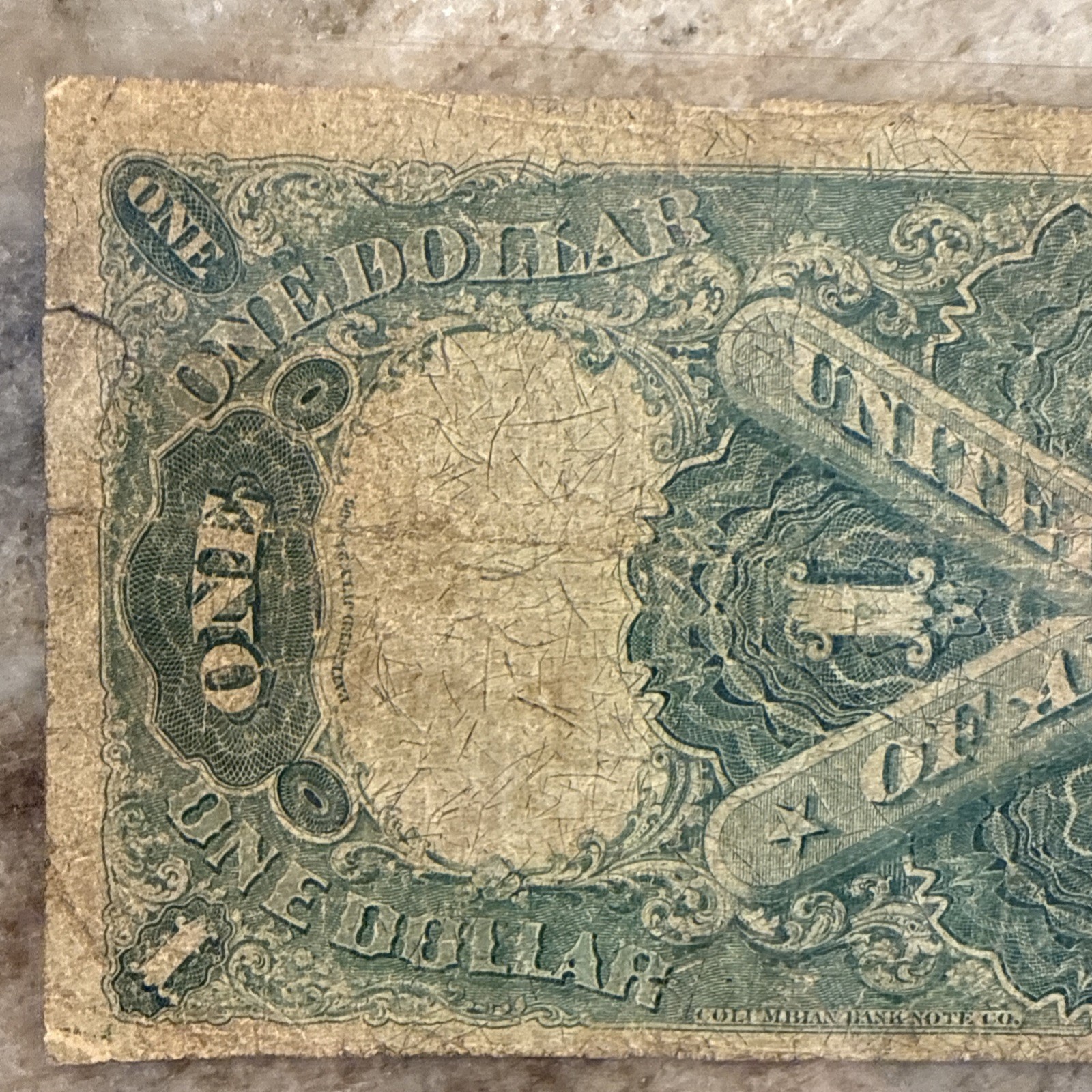 1874 $1 Legal Tender (Allison/Spinner) Fr#19 Circulated