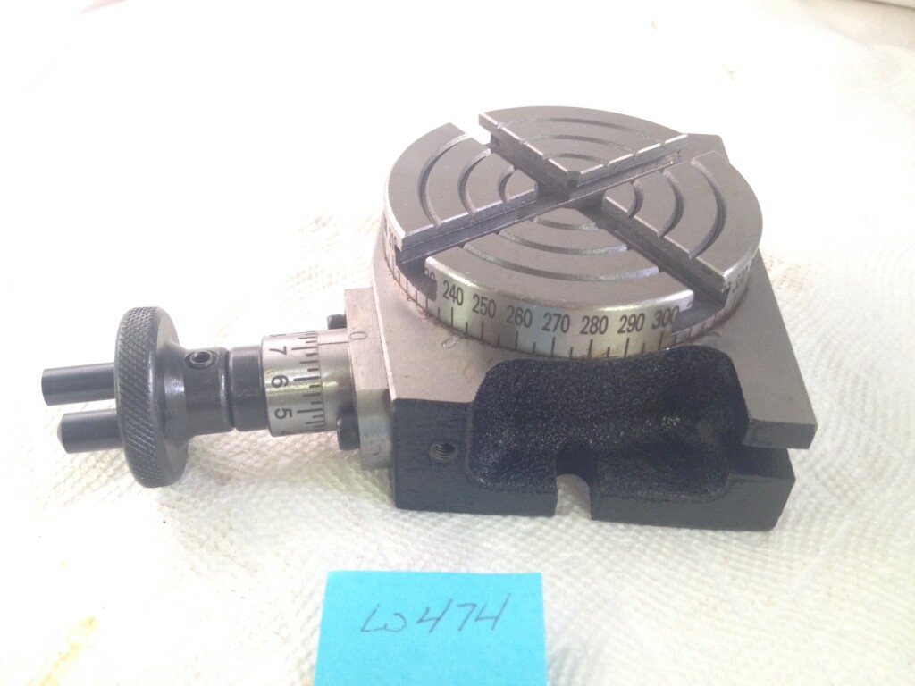 1 NEW 3" VERTICAL / HORIZONTAL ROTARY TABLE WITH CLAMPING KIT. NICE SET. (W474)