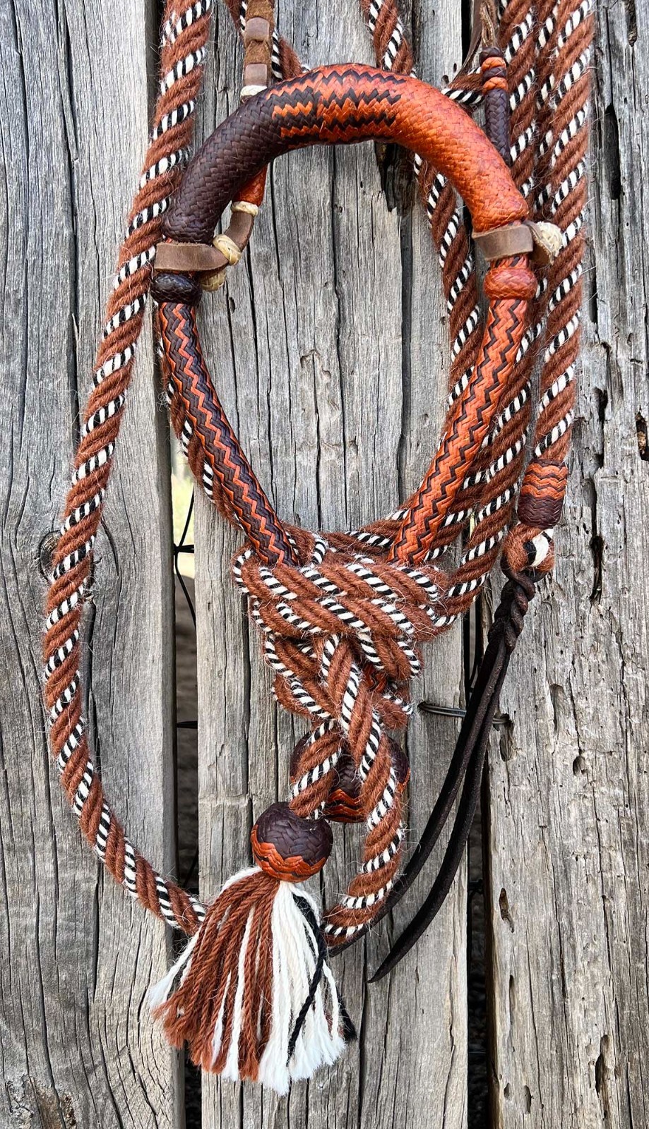 Cowboy Vaquero 5/8" Fancy KANGAROO HACKAMORE By Jimmy Flores Of California