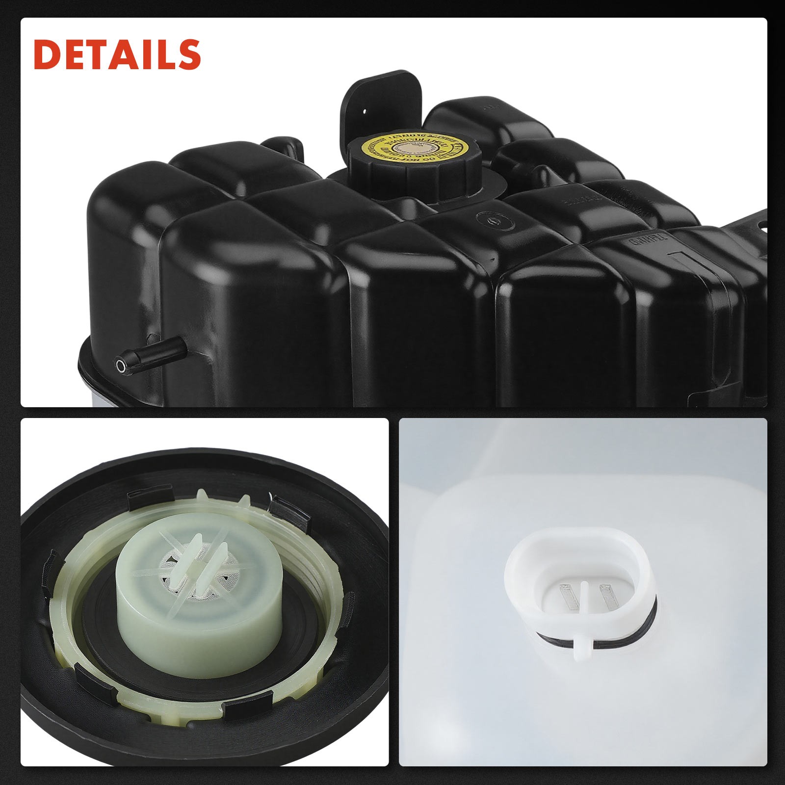 Front Coolant Reservoir w/ Cap & Sensor for Cadillac Seville 1998-2004 V8 4.6L