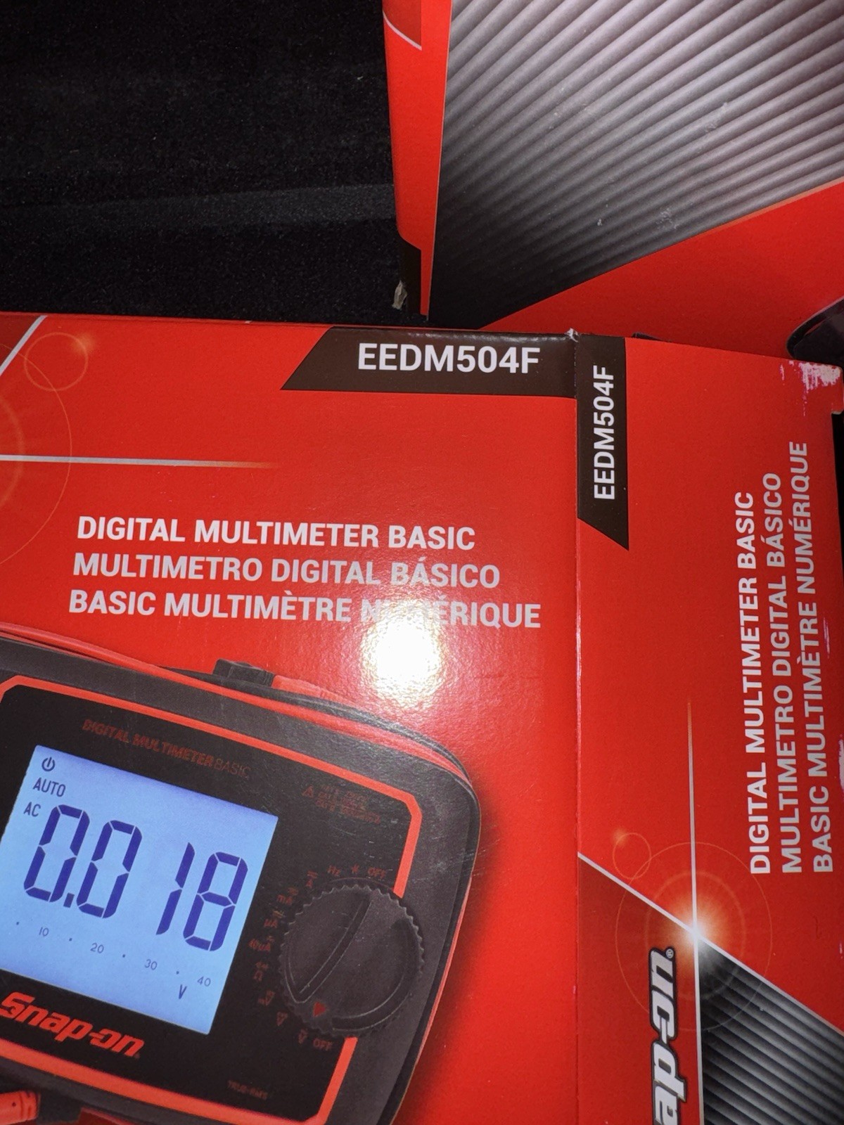 Snap-On EEDM504F Multimeter TRMS Auto-Ranging Backlight Data Hold AC/DC/Hz