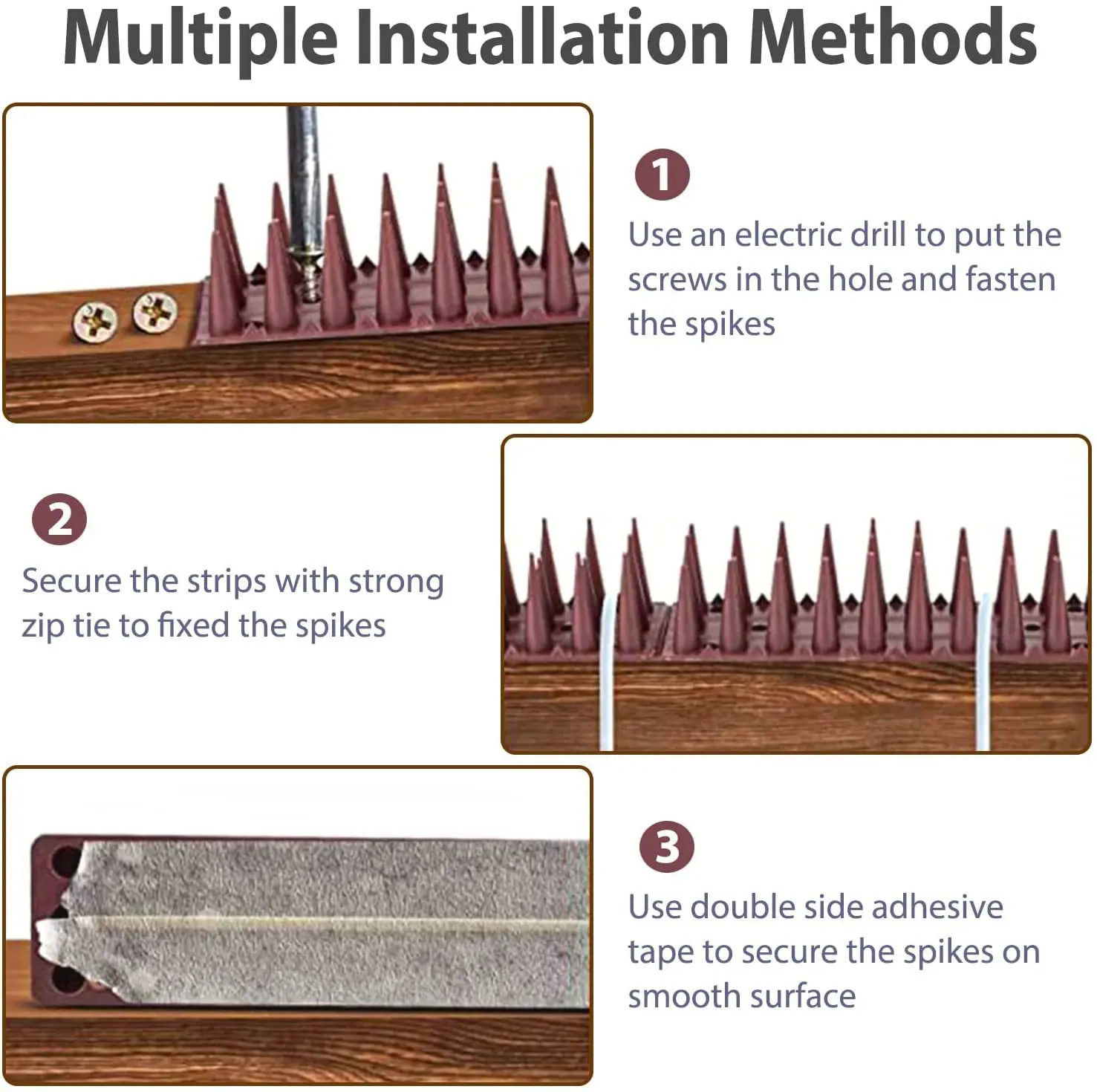 Bird Spikes Arrow Pigeon Spike Fence for Keeping Small Bird,Crow Woodpecker Away