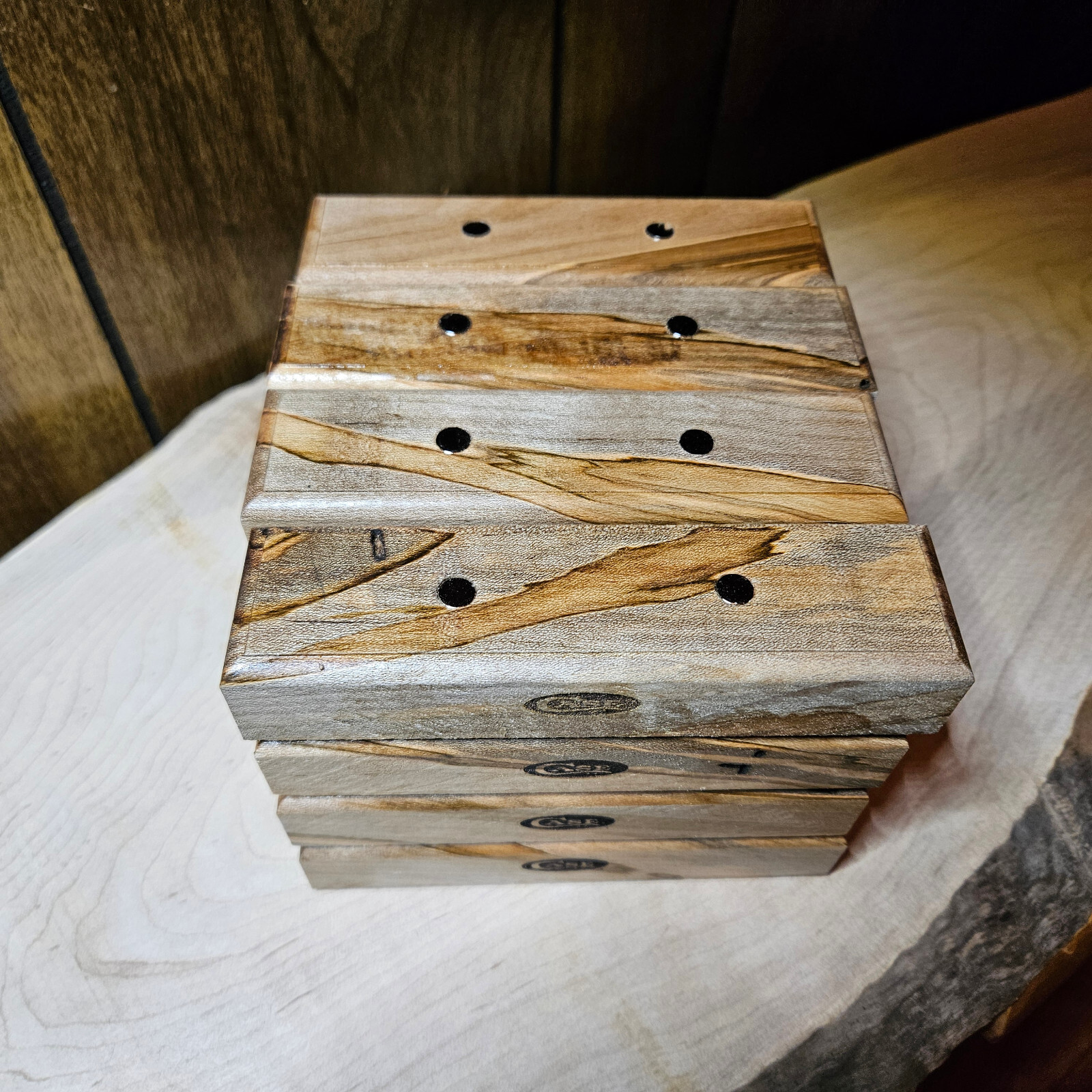 Case Knives Display Stand - Ambrosia Maple