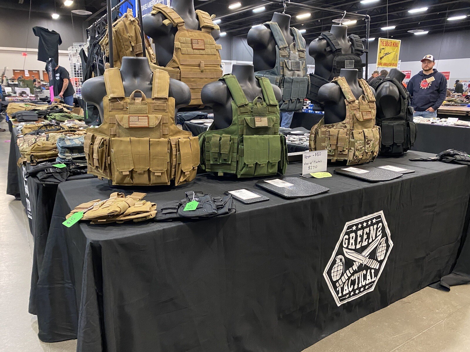 Coyote Tan FDE Tactical Vest Plate carrier w/ 2 Curved 10x12 Plates- Lvl III