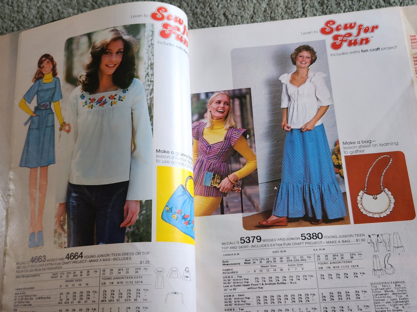 May 1976 McCall's HUGE Store Counter PATTERN CATALOG Halston Laura Ashley Marlo
