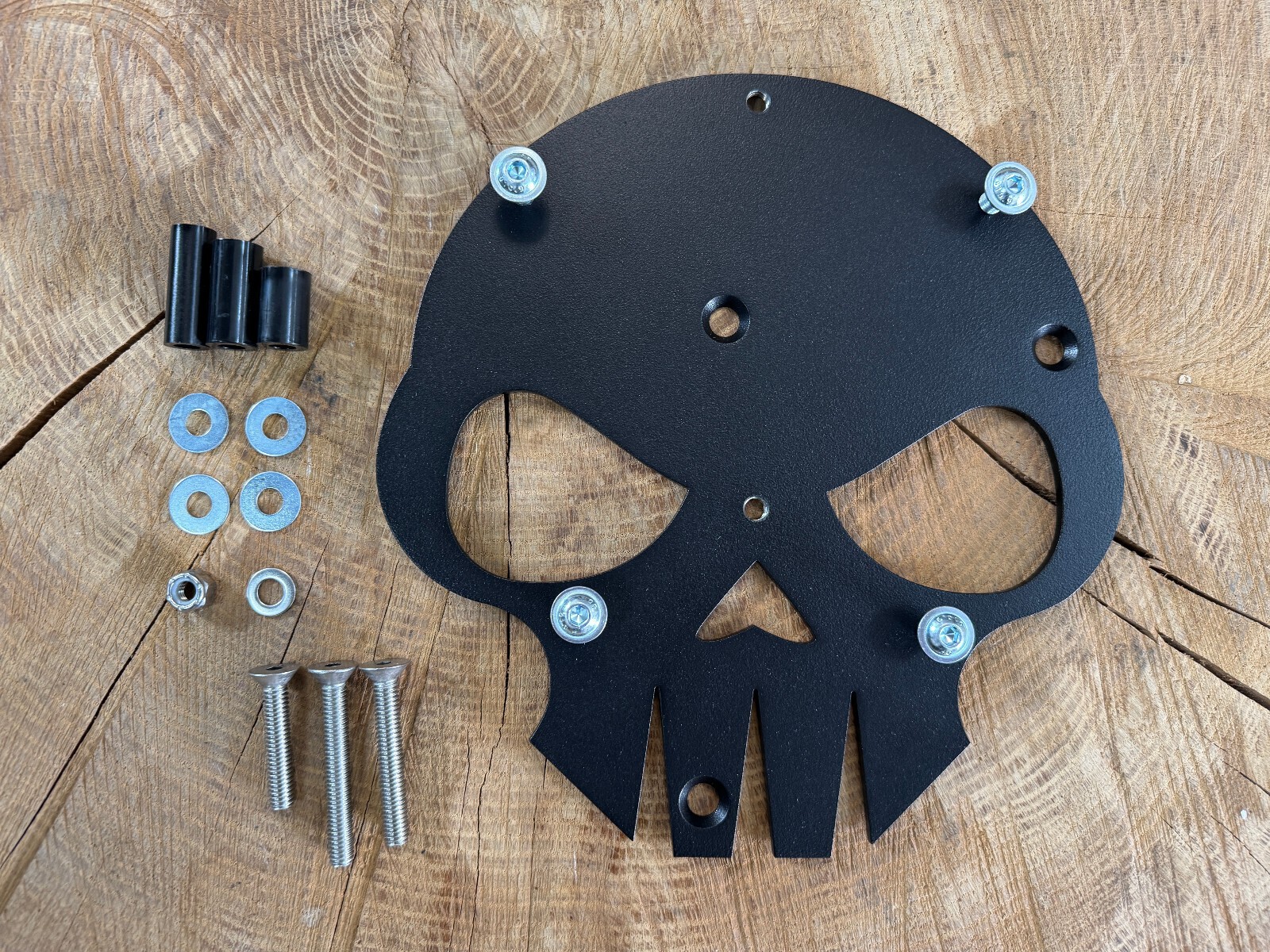 Diablo Skull Black + Soft XS 2018 Holder Compatible With Harley HD