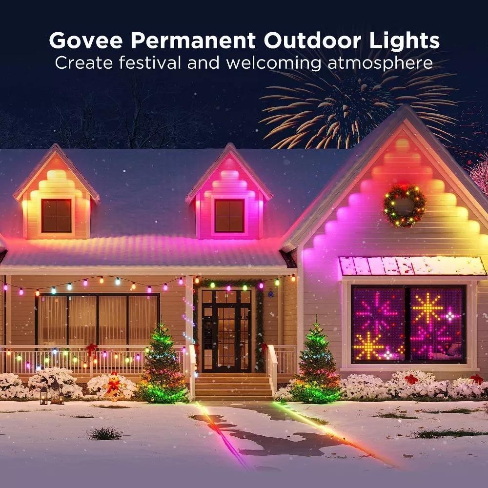 Govee Permanent Outdoor Lights Elite RGBIC Black Version | Excellent Condition