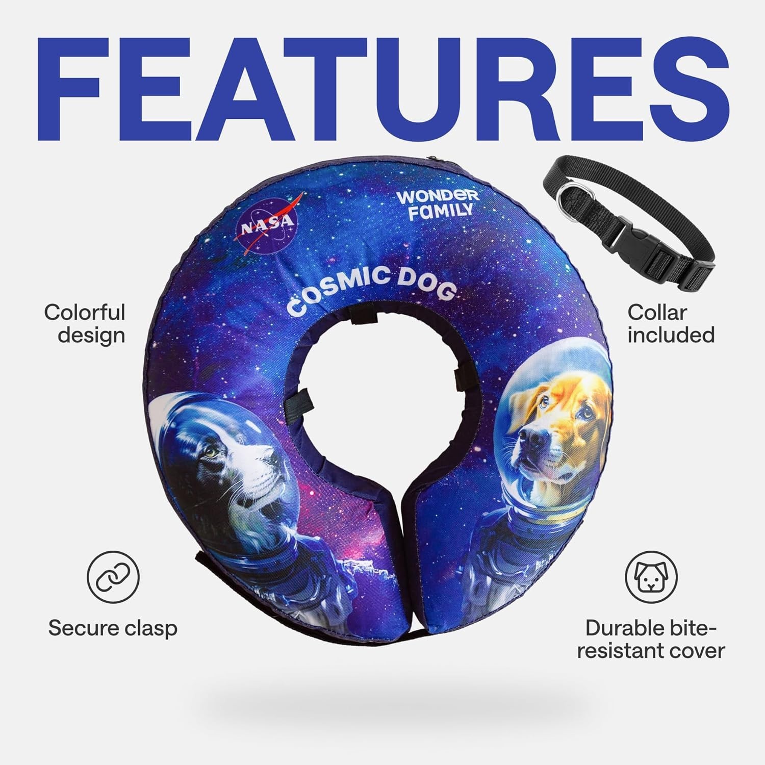 Soft Pet Recovery Inflatable Collar for Dog & Cat After Surgery Protective Cone