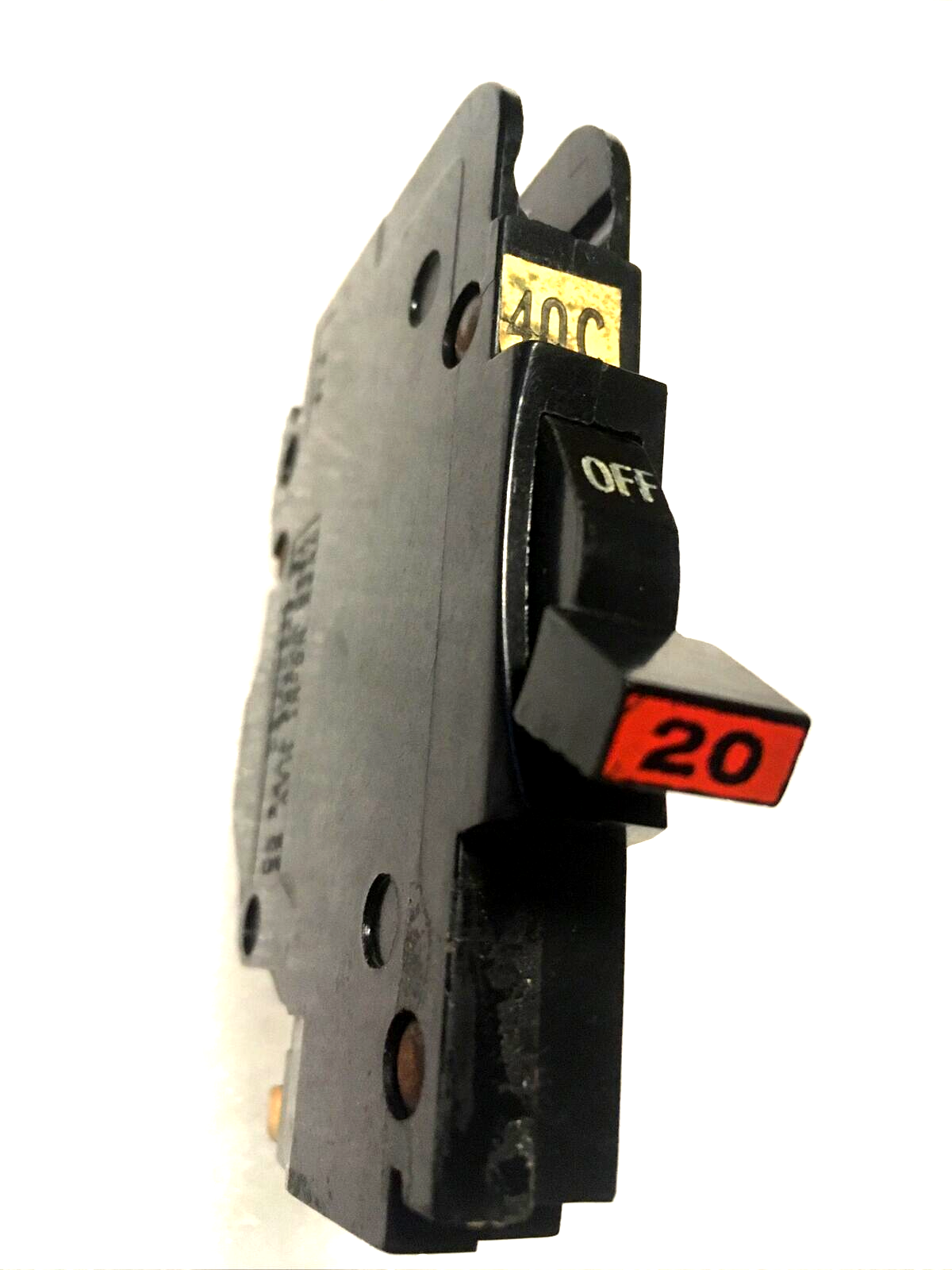 NC120 FPE 20 Amp 1 Pole Stab-Lok "Thin" Federal Pacific Breakers NC20 RED