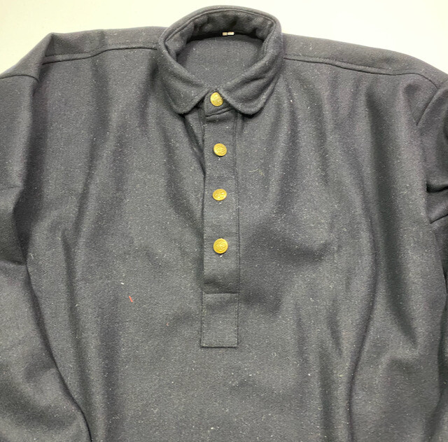 INDIAN WARS US ARMY INFANTRY CAVALRY M1878 BLUE FLANNEL SHIRT- SIZE 4 (46R,48R)